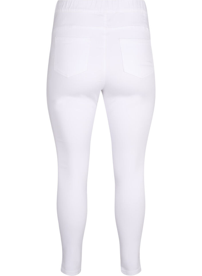 Jeggings met hoge taille, Wit, Packshot image number 1