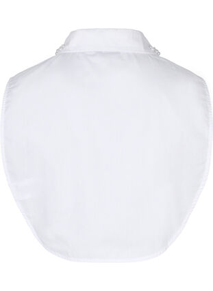 Col chemise ample avec perles, Bright White, Packshot image number 1