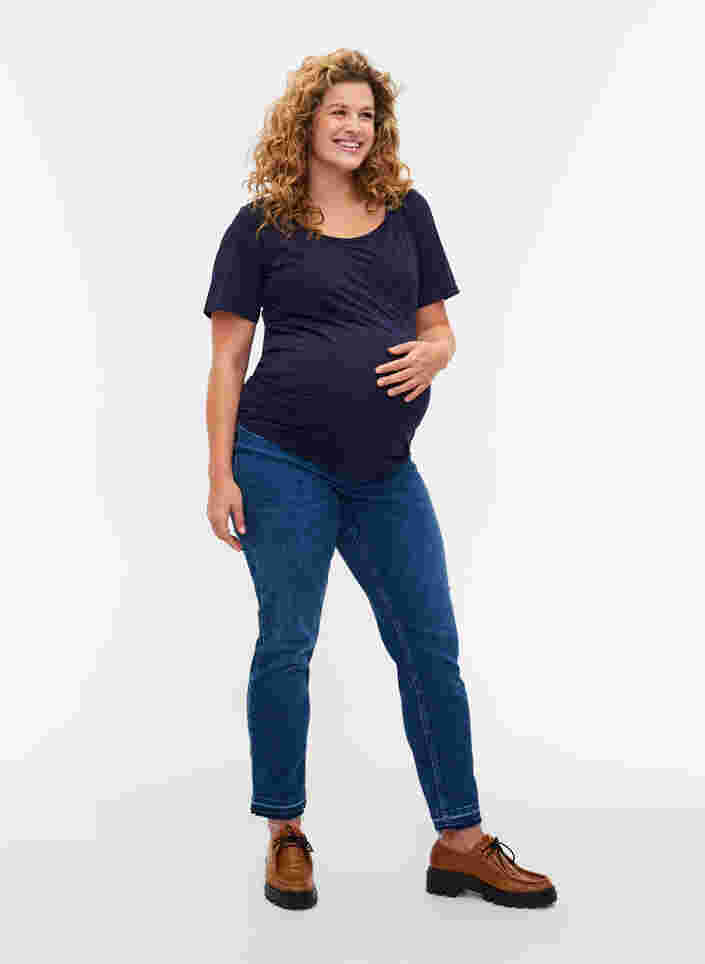 T-shirt de grossesse à manches courtes en coton, Night Sky, Model image number 3