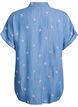 Denimlook lyocell shirt met bloemenborduursel, Blauw, Packshot image number 1