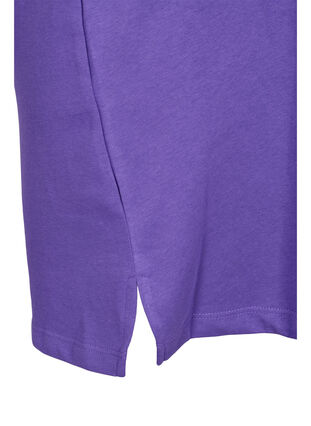 Sweaterjurk met korte mouwen en splitjes, Ultra Violet, Packshot image number 3