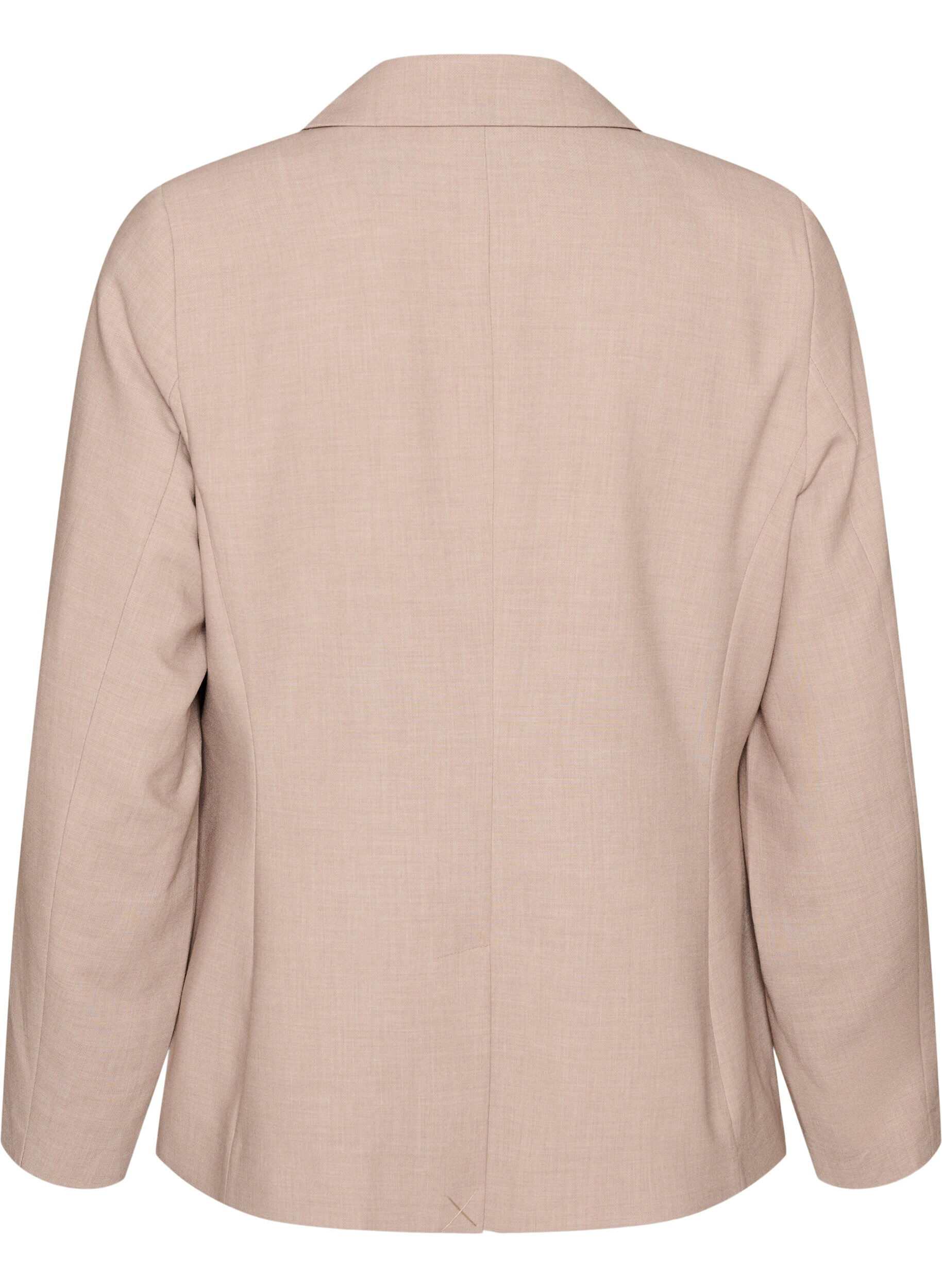 ZizziKlassieke blazer met knoopsluiting en zakken, Beige, Packshot image number 1