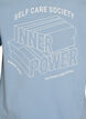 Grafisch T-shirt van biologisch katoen, Blauw, Packshot image number 3