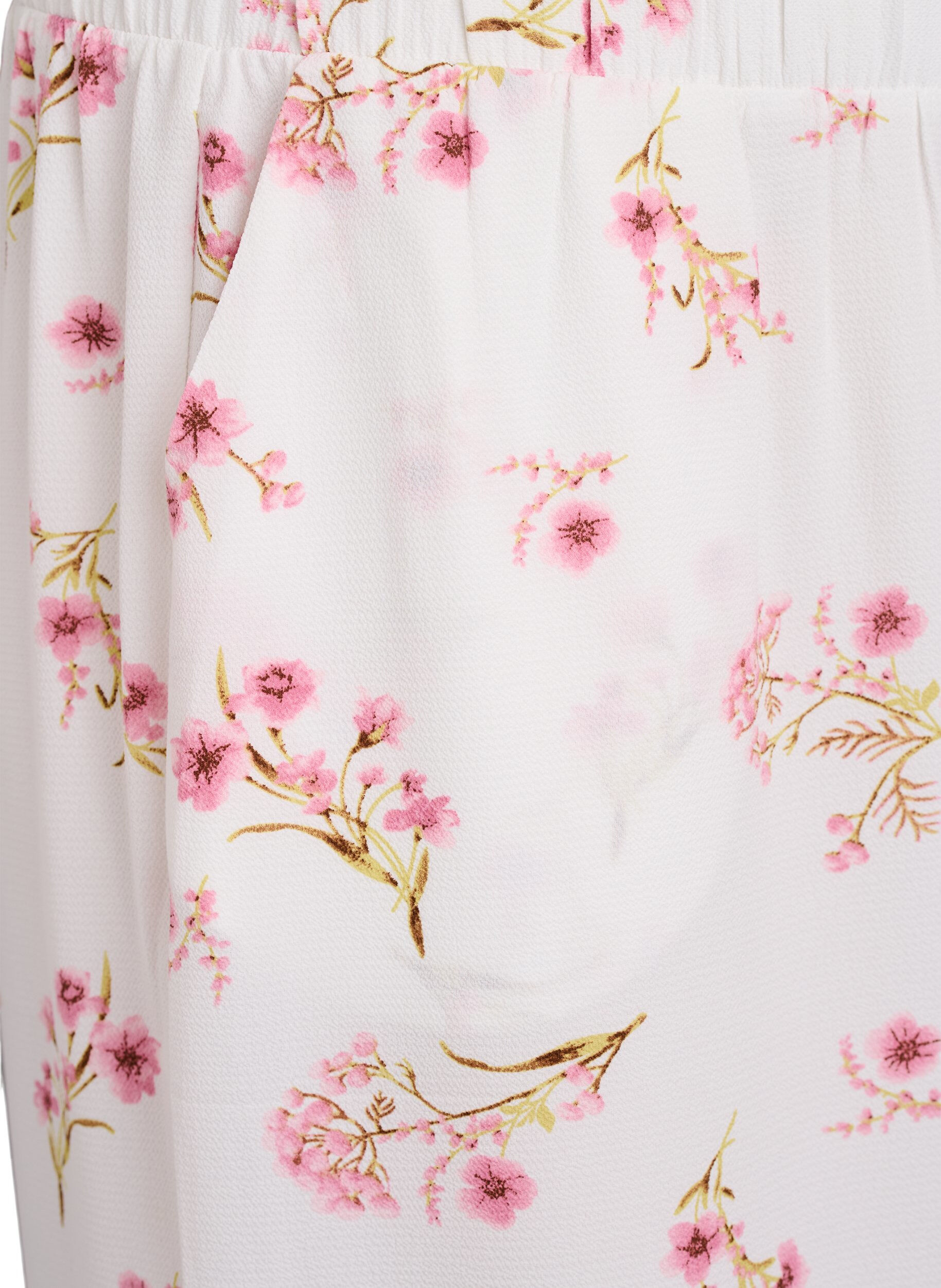 ZizziCulotte broek met print, Wit, Packshot image number 2