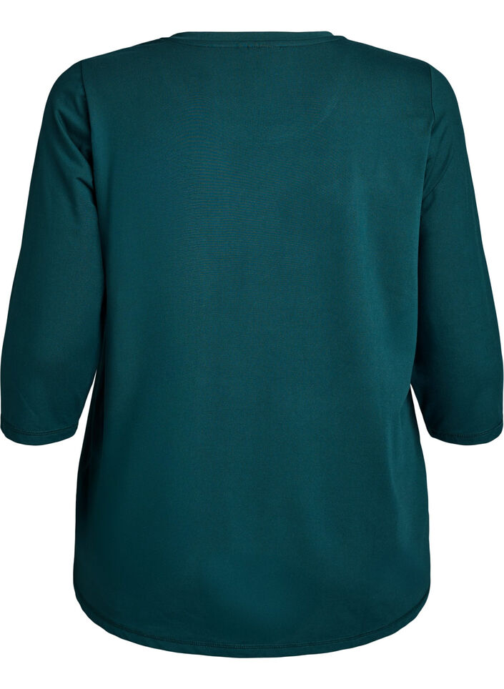 Training blouse met 3/4 mouwen, Groen, Packshot image number 1