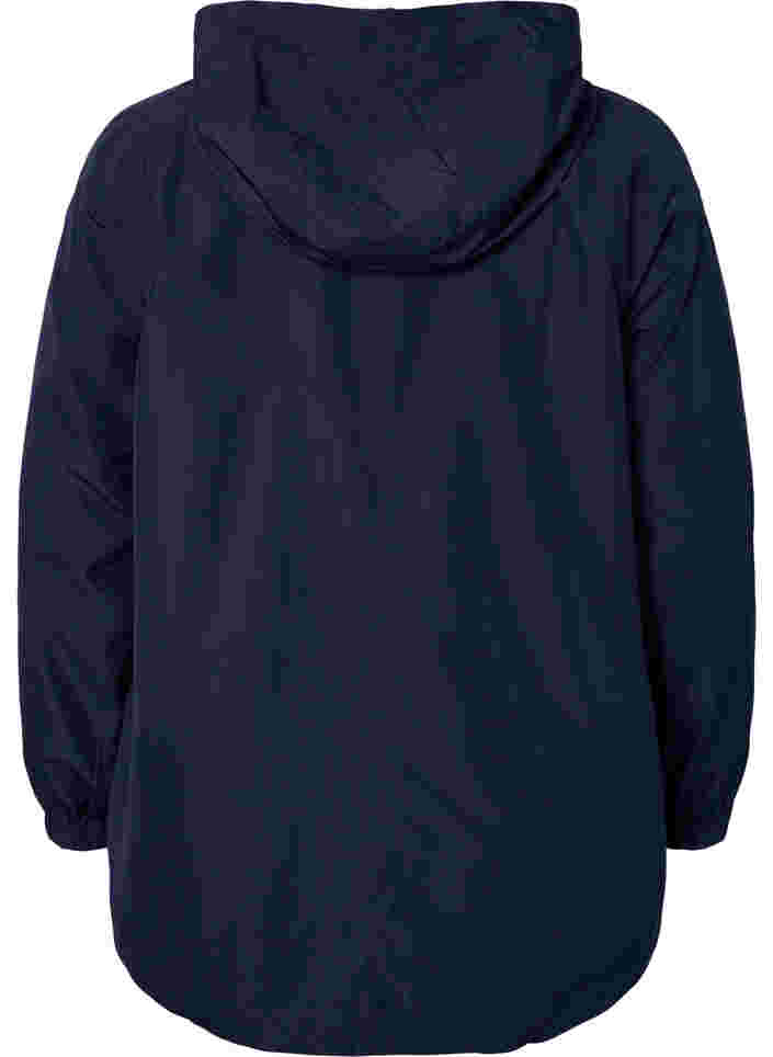 Veste courte avec capuche et bas réglable, Navy Blazer, Packshot image number 1
