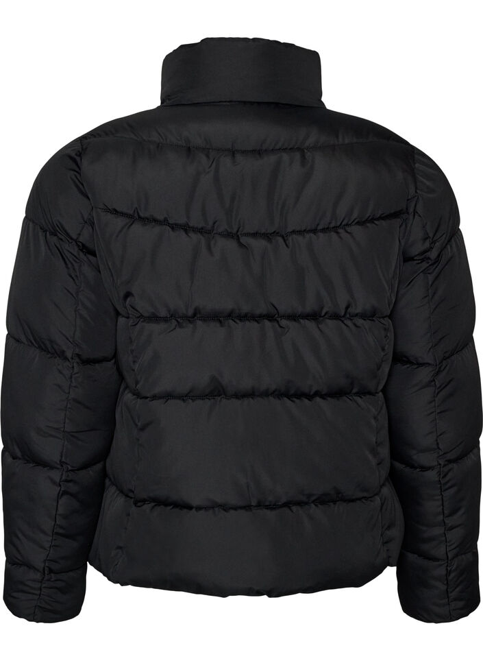 Doudoune courte avec col montant, Noir, Packshot image number 1