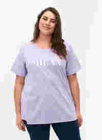 FLASH - T-shirt met motief, Lavender, Model