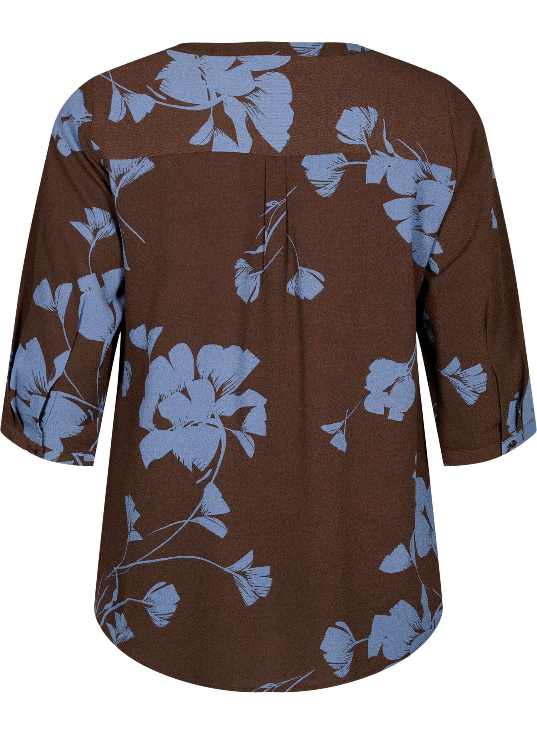ZizziBlouse met bloemendesign en 3/4 mouw, Falcon Flower, Packshot image number 1