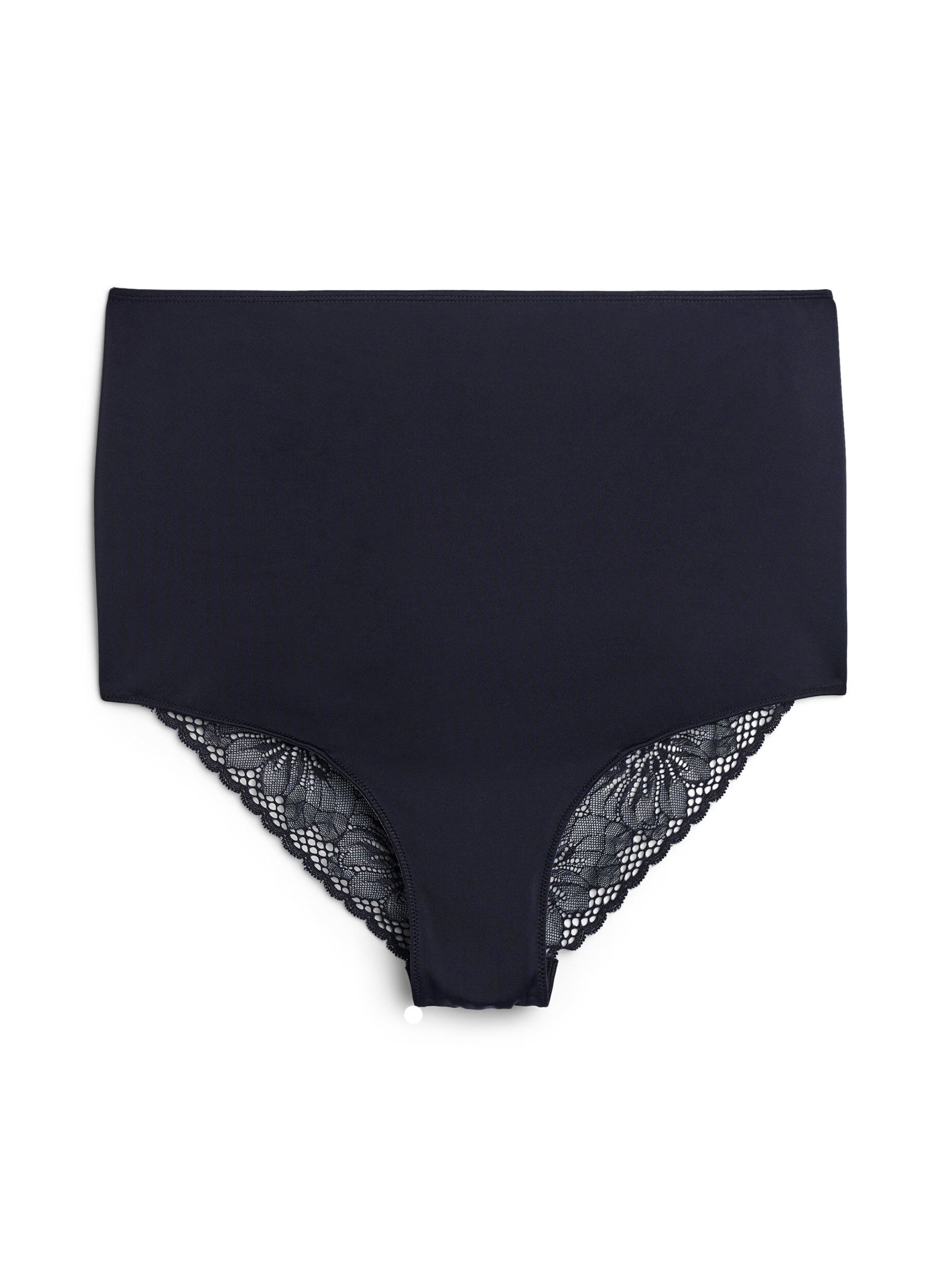 Zizzi Culotte taille haute sculptante en microfibre, Noir, Packshot image number 0