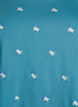 T-shirt in biologisch katoen met geborduurde motieven, Blauw, Packshot image number 2