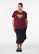 T-shirt met motief, Rood, Model image number 1