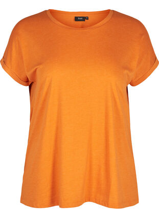 T-shirt en mélange coton, Autumn Maple Mel., Packshot image number 0