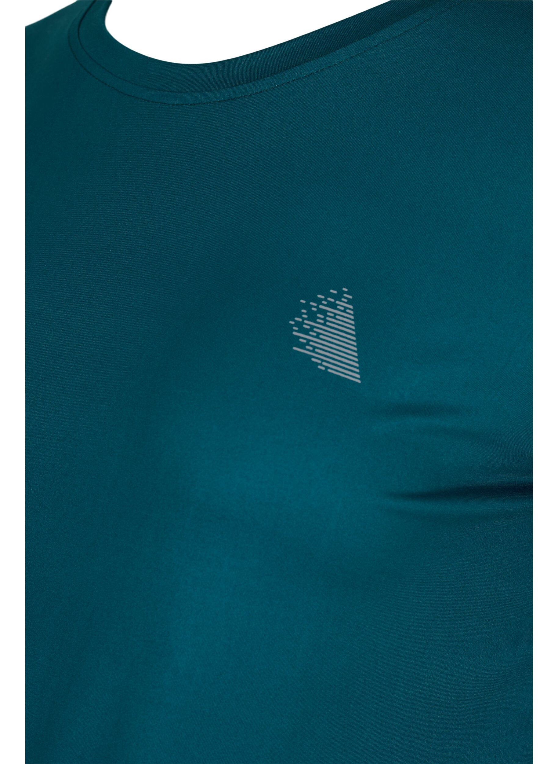 ZizziZwangerschap sport t-shirt, Deep Teal, Packshot image number 2