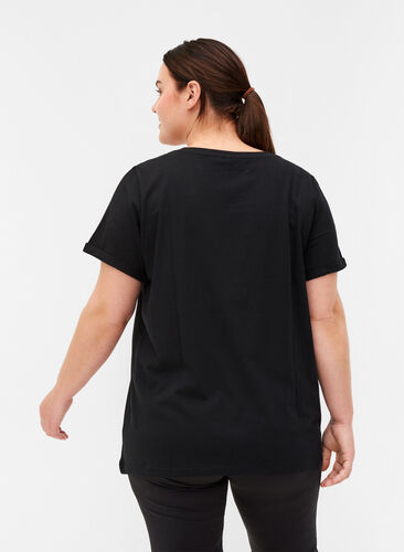 T-shirt de sport avec imprimé, Black Swearing, Model image number 1