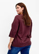 Katoenen top met 3/4 mouwen, Fudge, Model image number 1