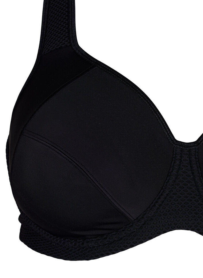CORE, HIGH SUPPORT WIRE BRA - Soutien-gorge de sport avec armature, Noir, Packshot image number 2