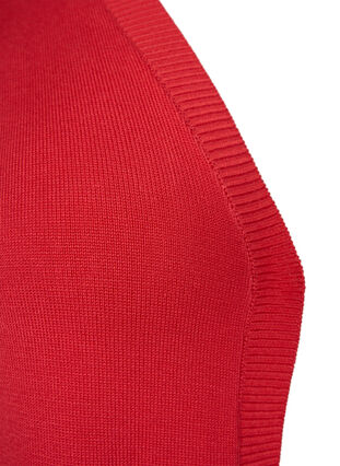 Long cardigan tricoté dans un mélange de viscose, Poppy Red, Packshot image number 2