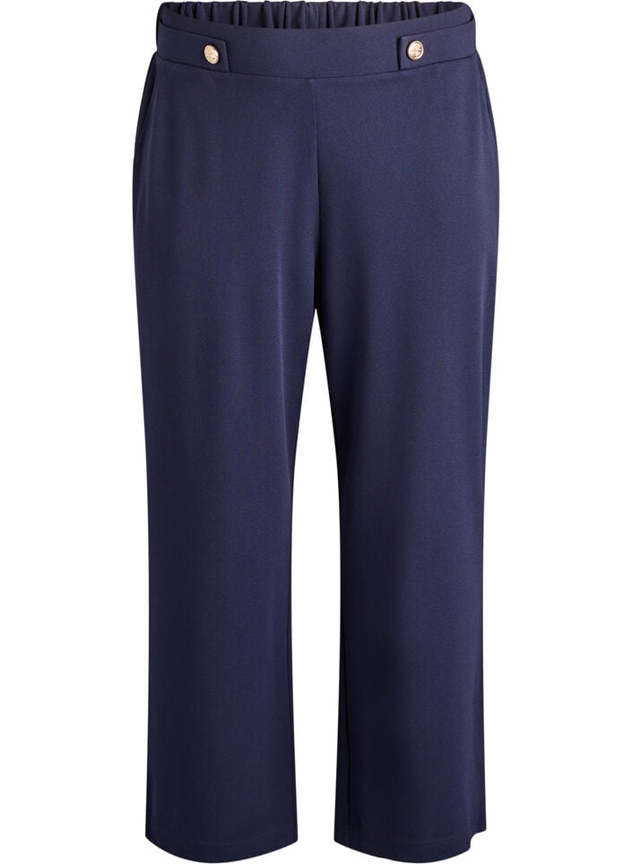 Losse broek met zakken, Blauw, Packshot image number 0