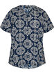 Blouse met korte mouwen en v-halslijn, Blauw, Packshot image number 0