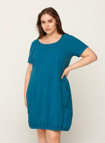 Comfortabele jurk, Blue Coral, Model image number 0