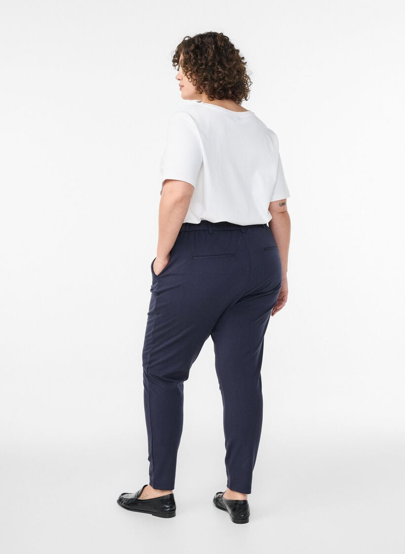Cropped Maddison broek, Blauw, Model image number 1