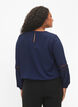 Blouse à manches longues avec de la dentelle, Navy Blazer, Model image number 1