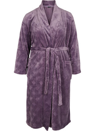 Peignoir long avec poches, Vintage Violet, Packshot image number 0