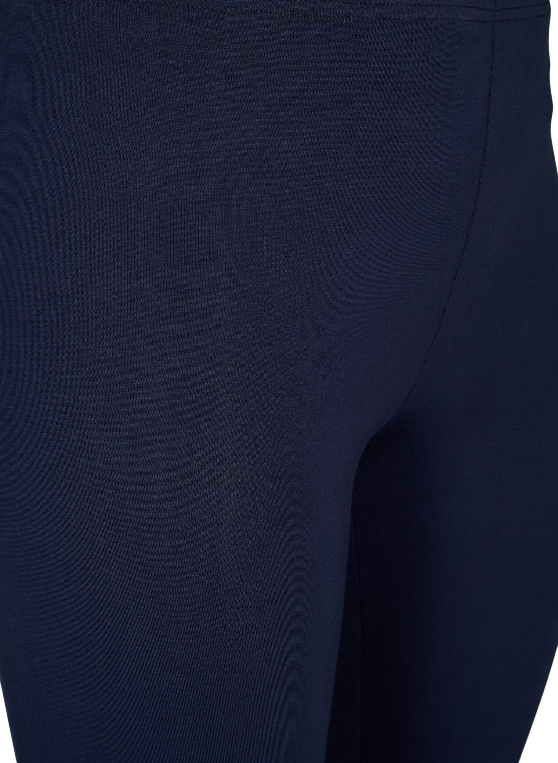 ZizziLeggings basiques longueur 3/4 en viscose, Bleu, Packshot image number 2