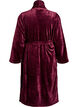 Kamerjas in zachte velour met zakken, Donker Bordeaux, Packshot image number 1
