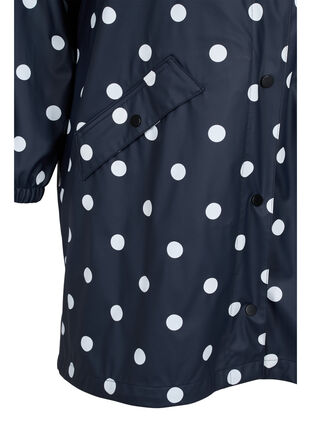 Veste de pluie à motif avec capuche, Navy Blazer W/Dots, Packshot image number 3