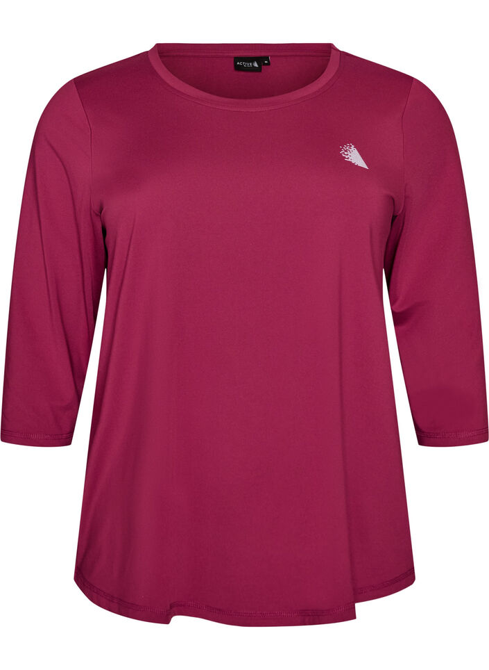 Sporttop met 3/4 mouwen, Roze, Packshot image number 0