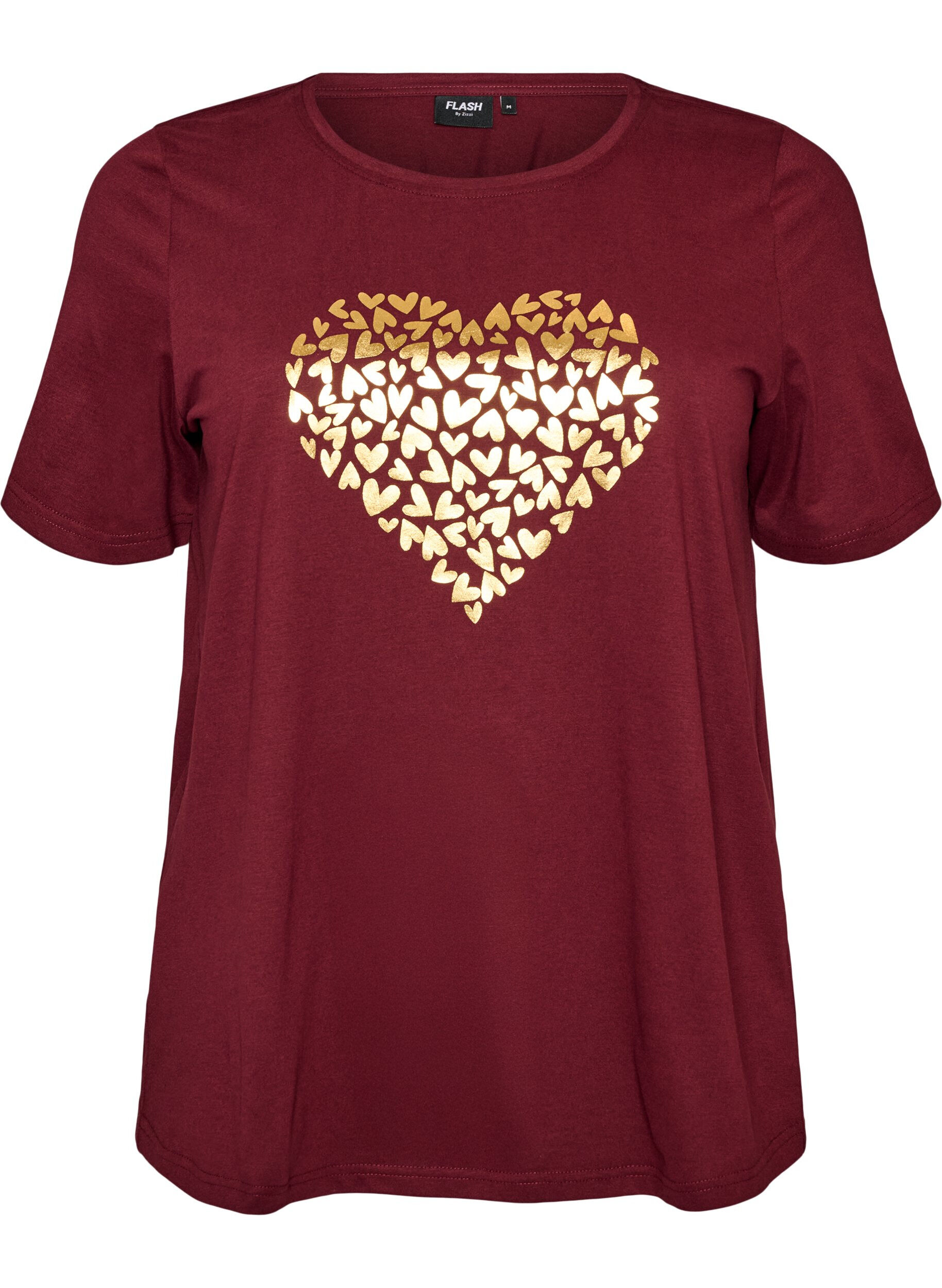 ZizziT-shirt imprim&eacute;, Bordeaux, Packshot image number 0