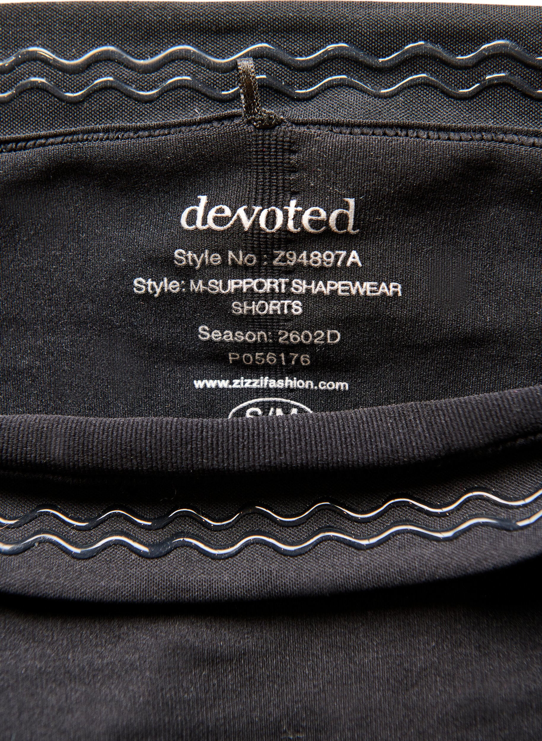 ZizziShapewear short met medium ondersteuning en een hoge taille, Zwart, Packshot image number 4