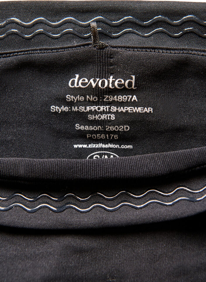 Shapewear short met medium ondersteuning en een hoge taille, Zwart, Packshot image number 4