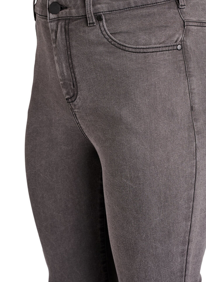 Amy super slim fit jeans met hoge taille, Grijs, Packshot image number 2