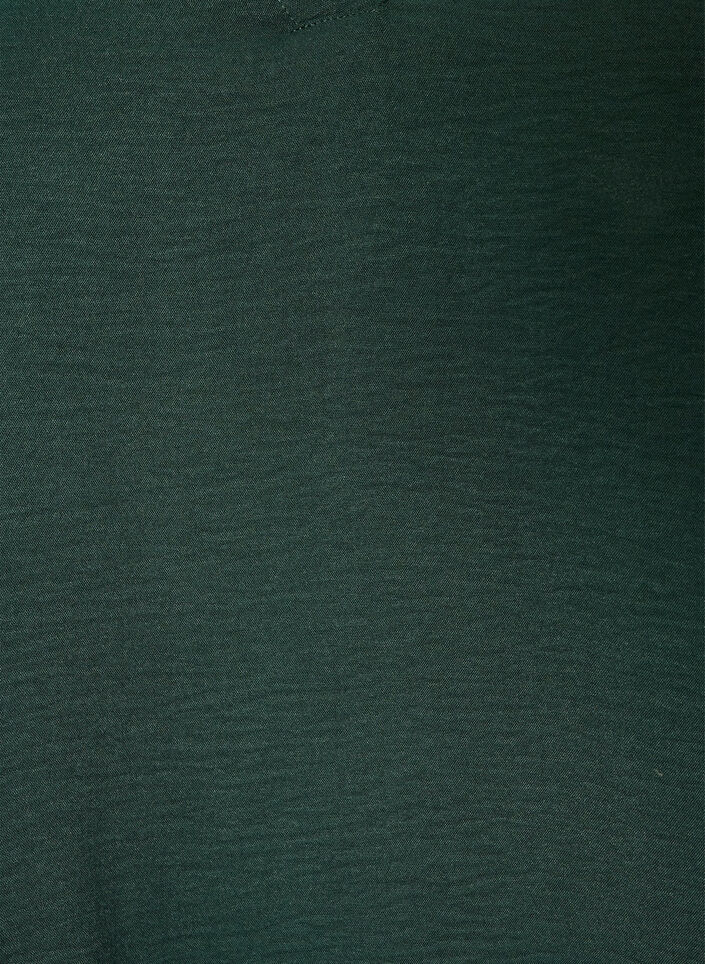 Blouse &agrave; la silhouette ballon avec col en V, Vert fonc&eacute;, Packshot image number 2