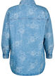 Denim jasje met bloemen, Light Blue Denim, Packshot image number 1