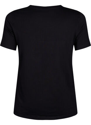 T-shirt avec rivets en coton biologique, Black W. TRÉS, Packshot image number 1
