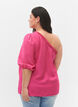 blouse à une épaule en viscose, Rose, Model image number 2