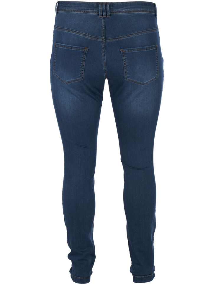 Jean Amy super slim à taille haute, Bleu, Packshot image number 1