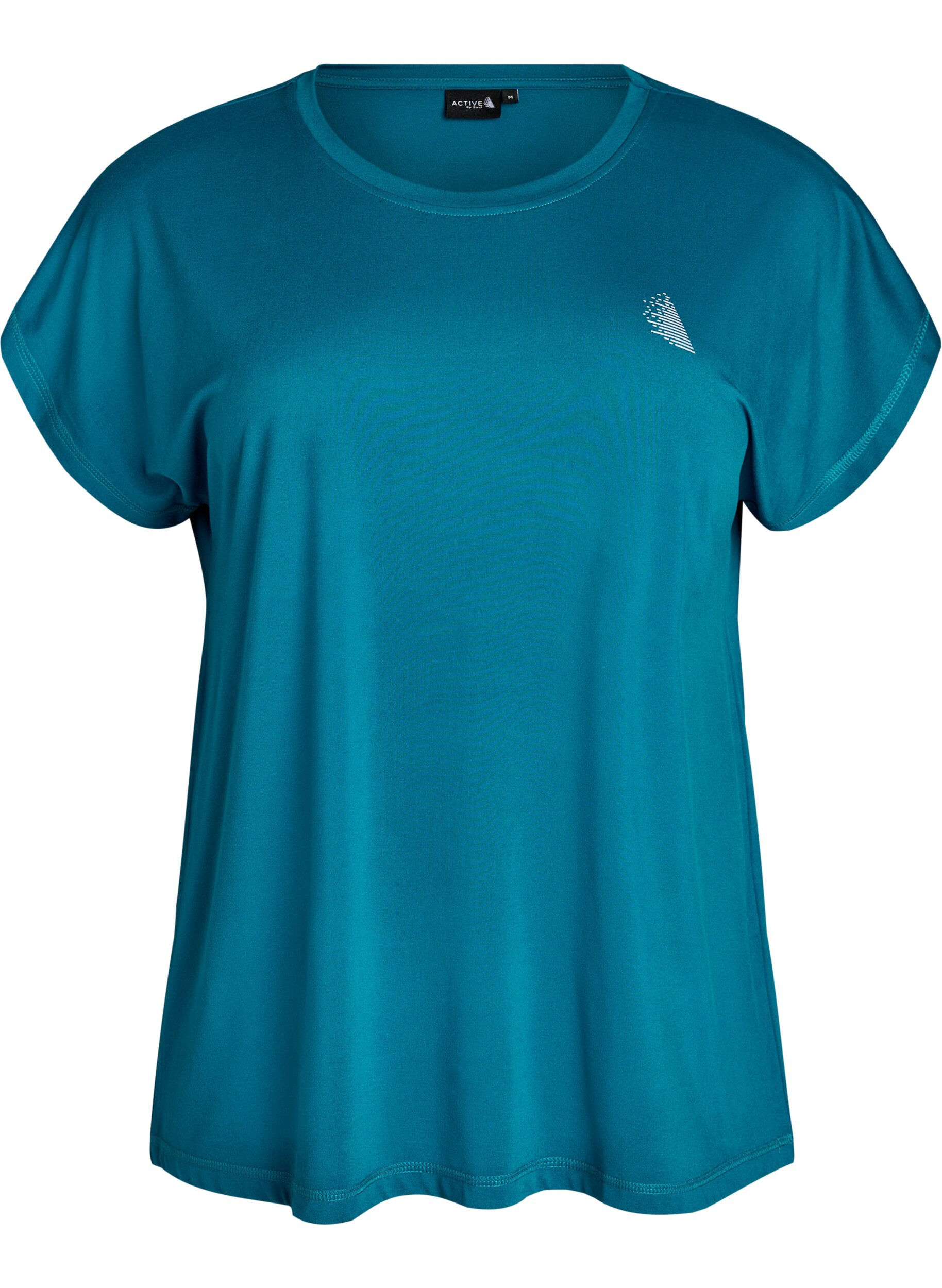 ZizziEffen gekleurd trainingsshirt, Groen, Packshot image number 0