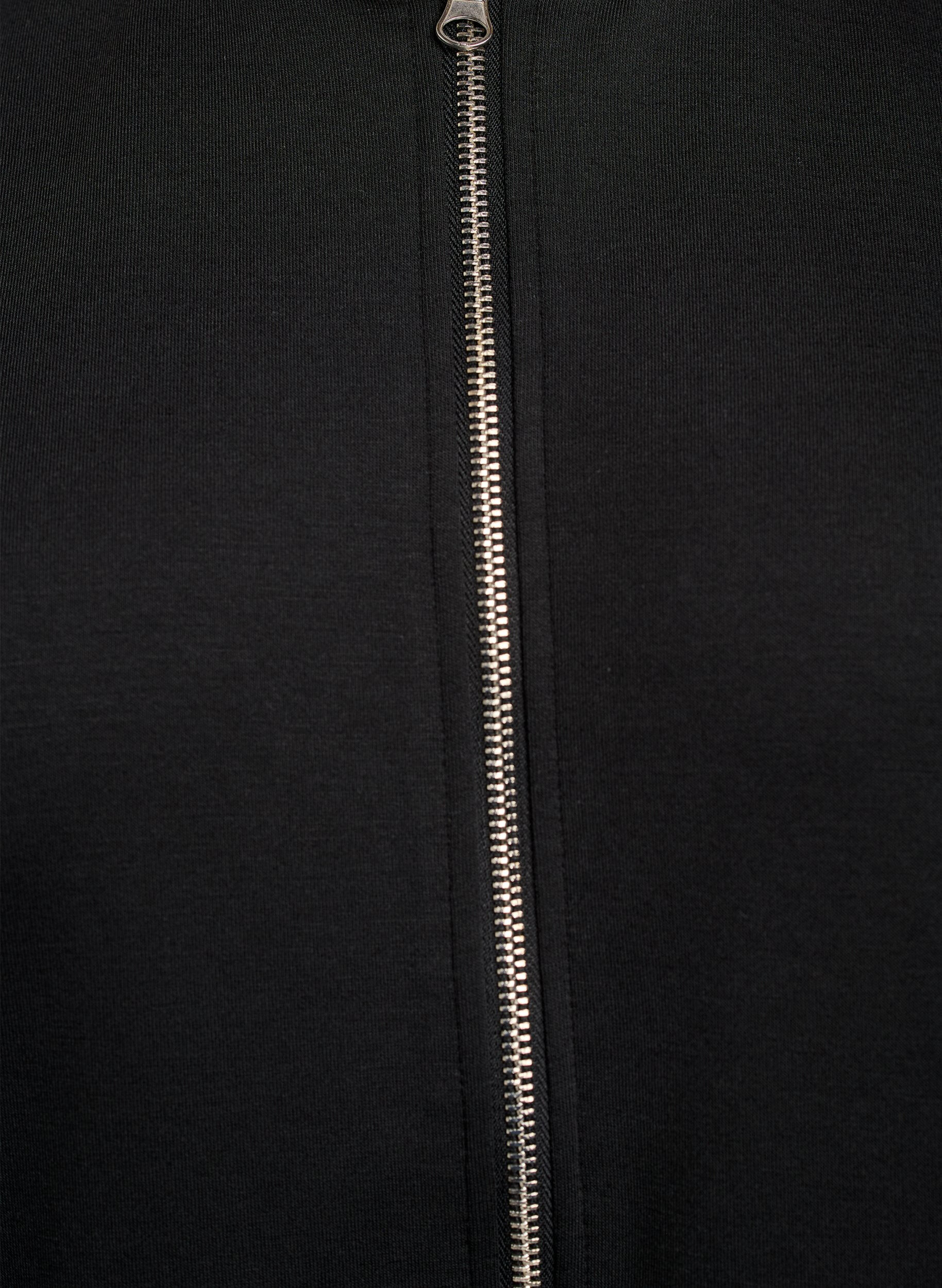 ZizziBomber vest met ritssluiting, Zwart, Packshot image number 2