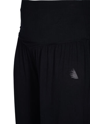 Pantalon de sport ample en viscose, Black, Packshot image number 2