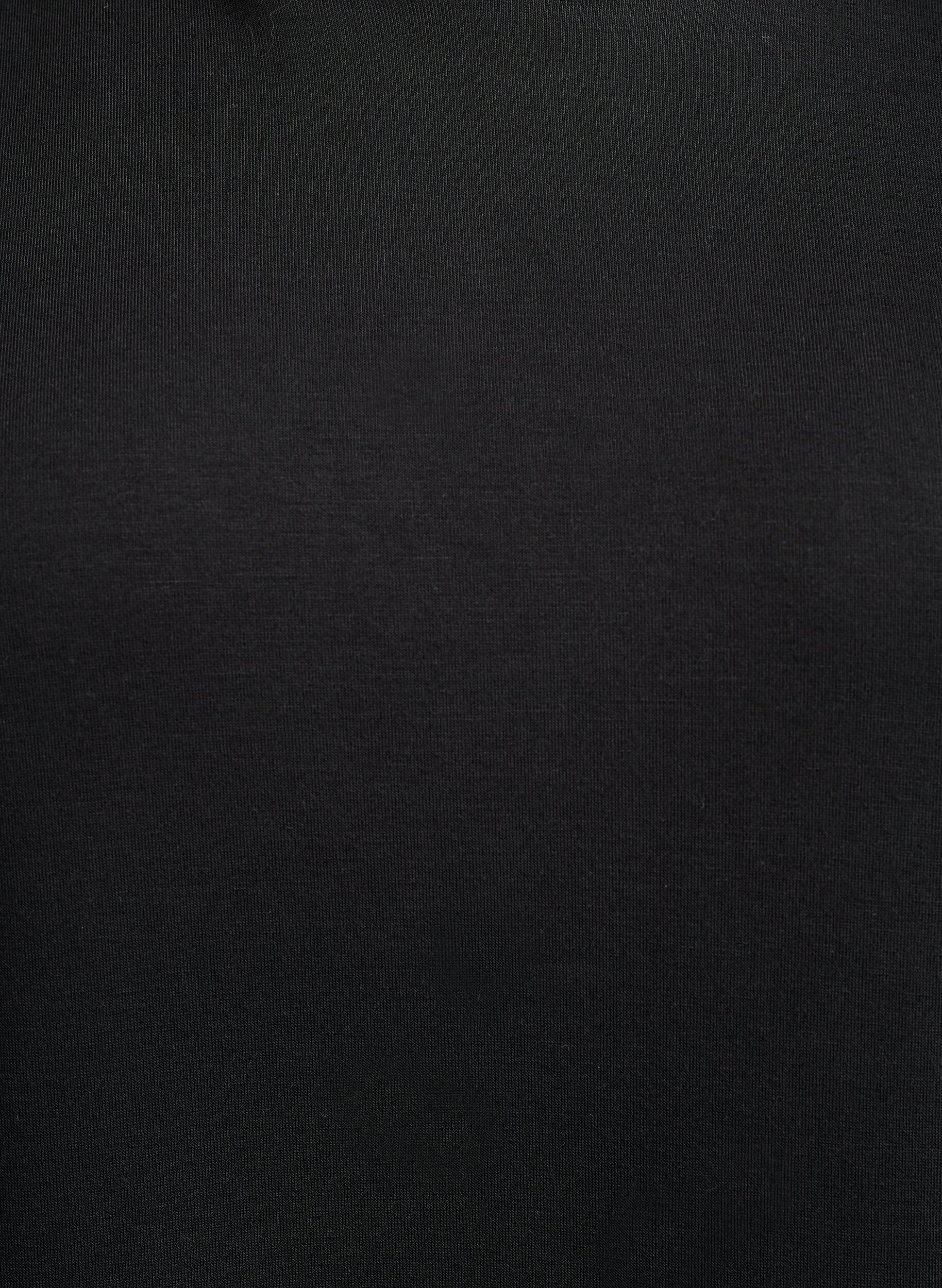 ZizziKorte hoodie jurk met een kangoeroezak, Zwart, Packshot image number 2