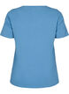 Effen basic T-shirt van katoen, Blauw, Packshot image number 1