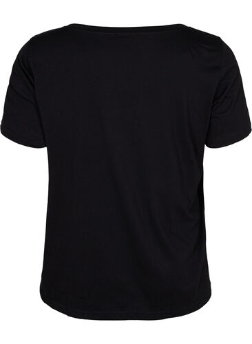Trainingsshirt met print, Black w. Cardio, Packshot image number 1