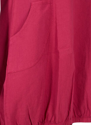 Robe en coton à manches courtes, Sangria, Packshot image number 3