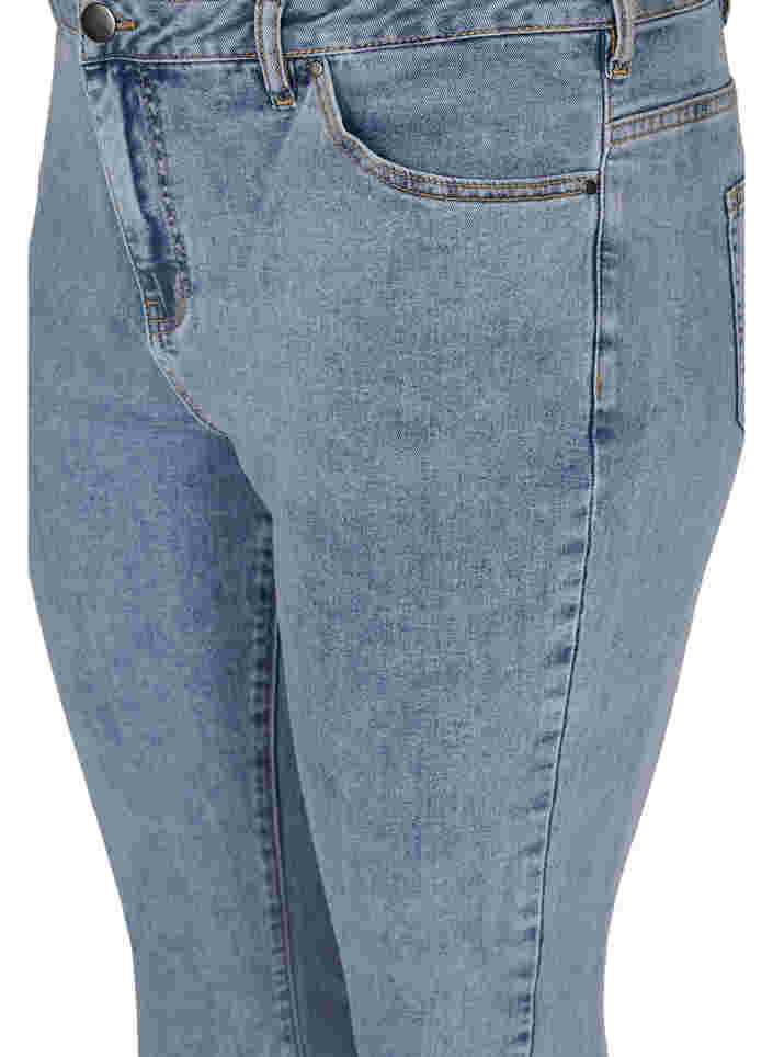 Cropped Amy jeans met strikjes, Light blue, Packshot image number 2