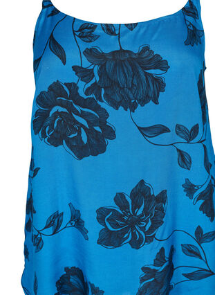 Top sans manches en viscose avec motif floral, Blue Flower AOP, Packshot image number 2
